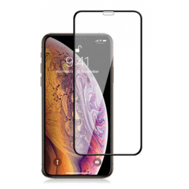 Защитное стекло 9D черное для Apple iPhone 12 Pro Max 6.7 Bingplus